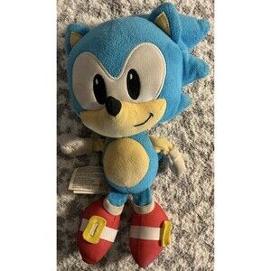 Sonic The Hedgehog Sega Stuffed Animal Plush Blue Toy 9 In.